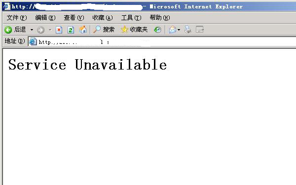 服务器,网站,无法访问,配置不当,Service Unavailable